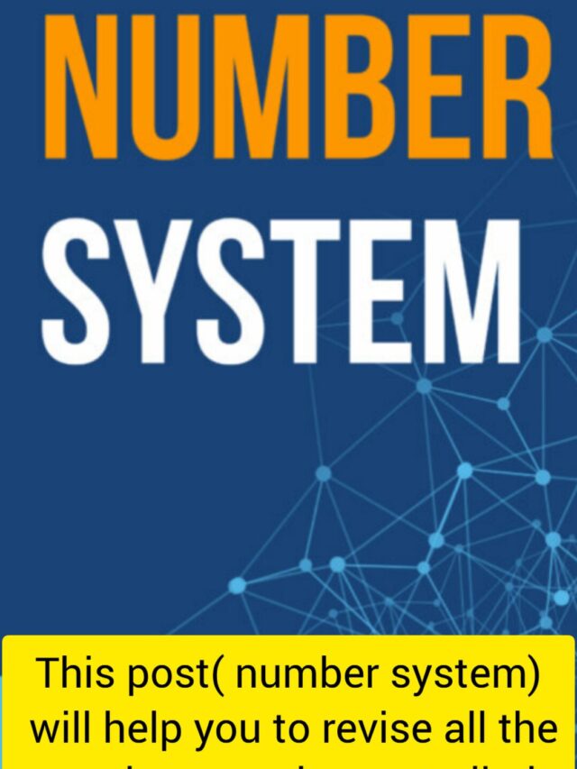 NUMBER SYSTEM in Maths