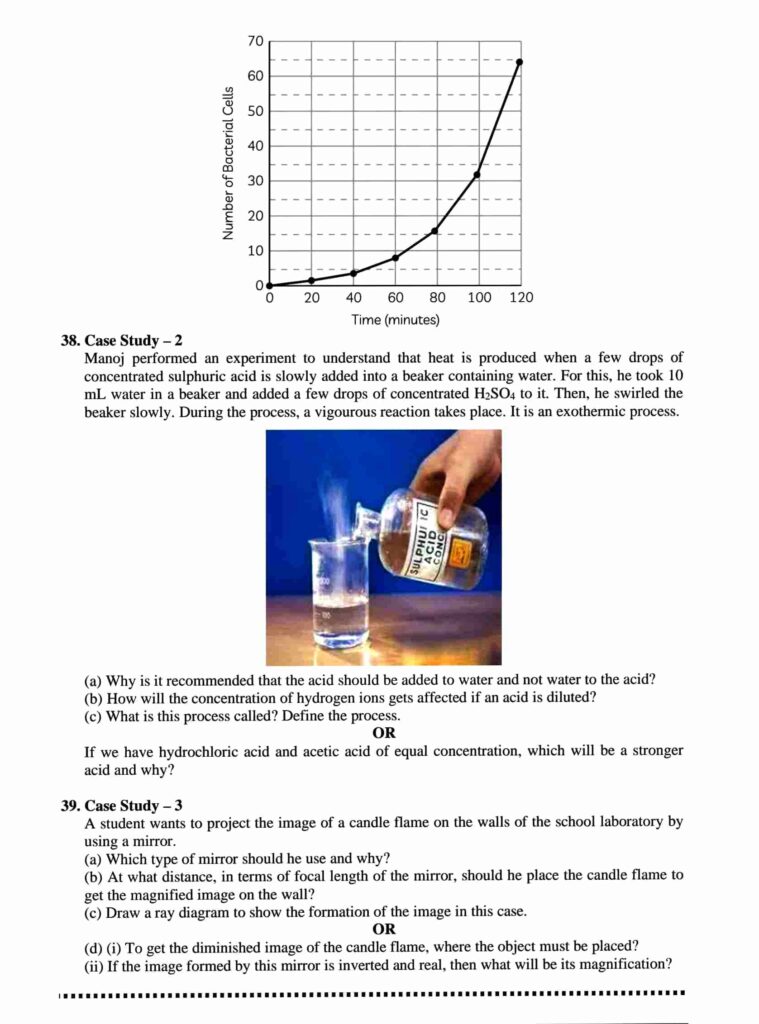 CBSE Class 10 Science sample paper for board exam 2023 with solutions

