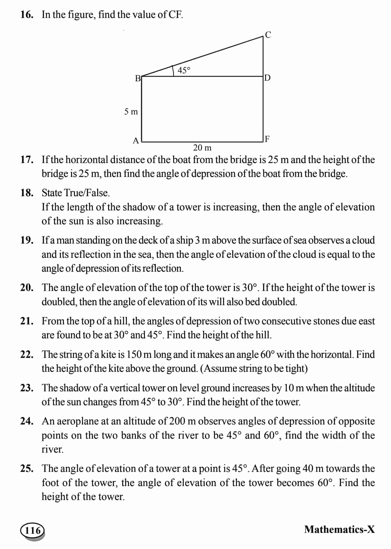 Important Questions For Class 10 Maths Chapter 9 Some Applications Of Trigonometry Sharma Tutorial Important Questions For Class 10 Maths Chapter 9 Some Applications Of Trigonometry Sharma Tutorial